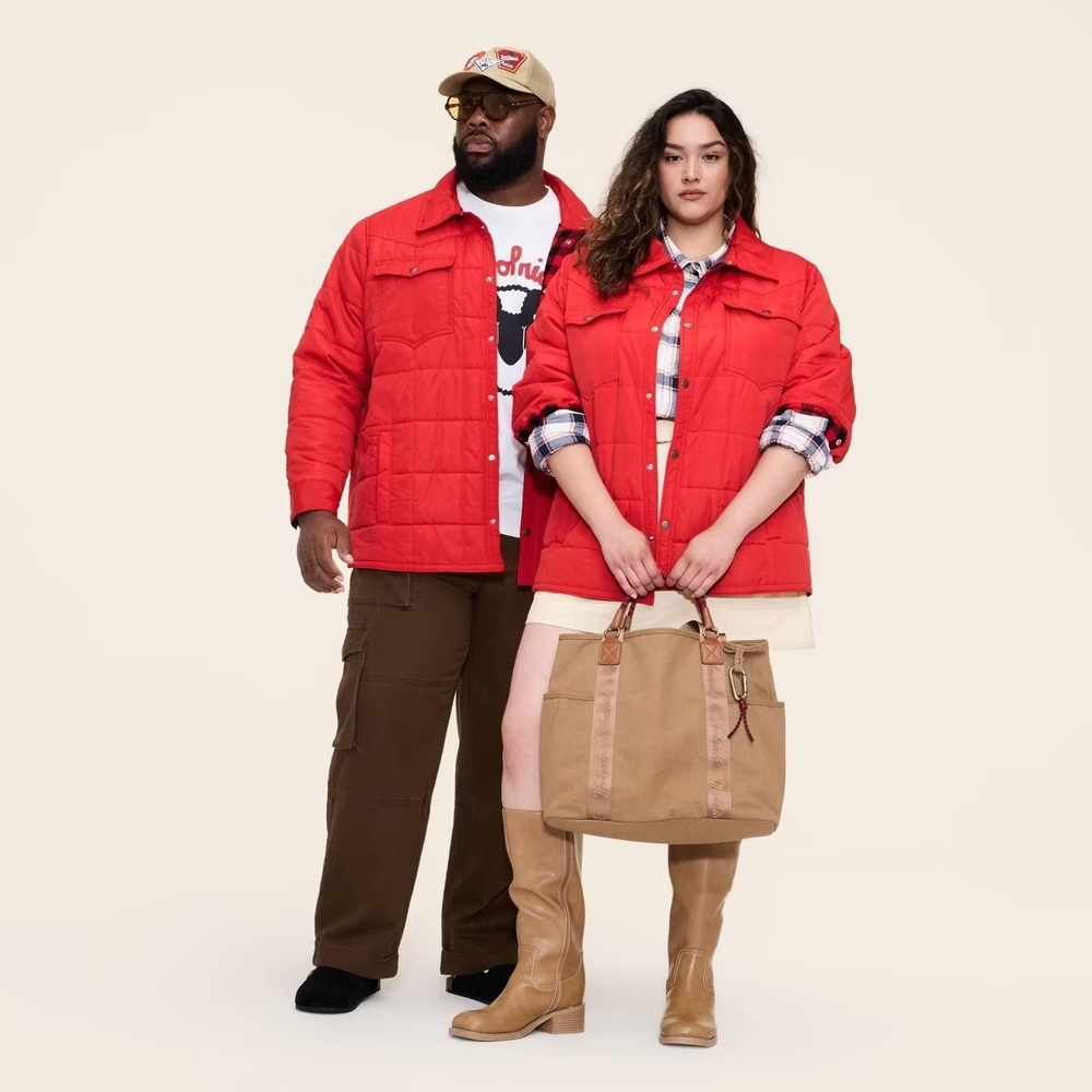 Woolrich Target Adult Unisex LT Large Tall Western Style Red Jacket Coat Button